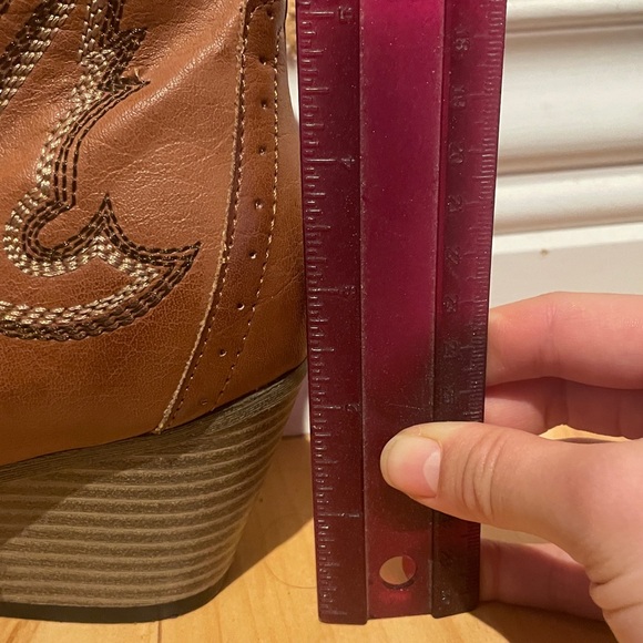 Mia leather cowboy booties - Picture 7 of 11